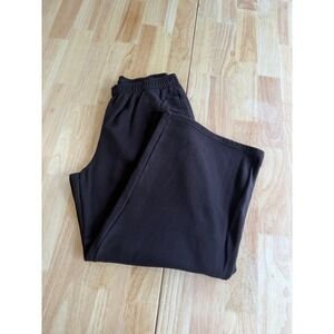 Uniqlo Women's Wide Leg Brown Sweatpants L